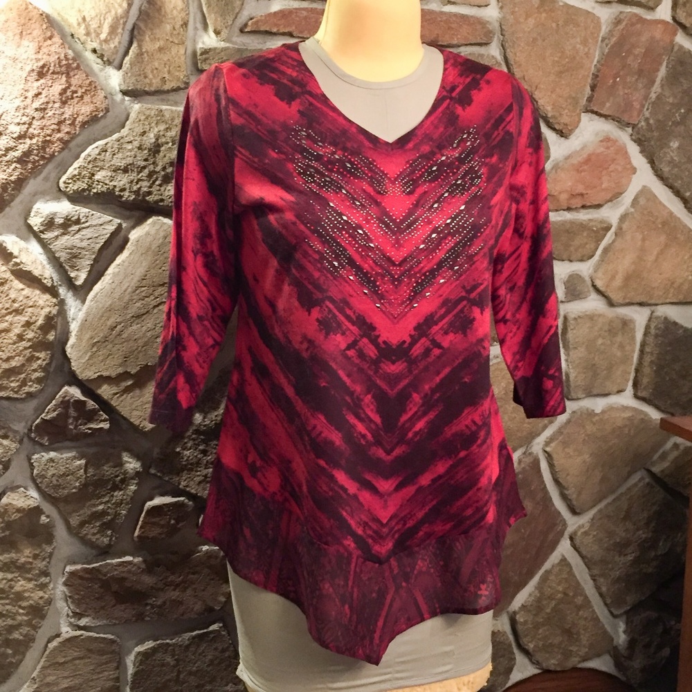 Christopher and Banks embellished tunic top size L
